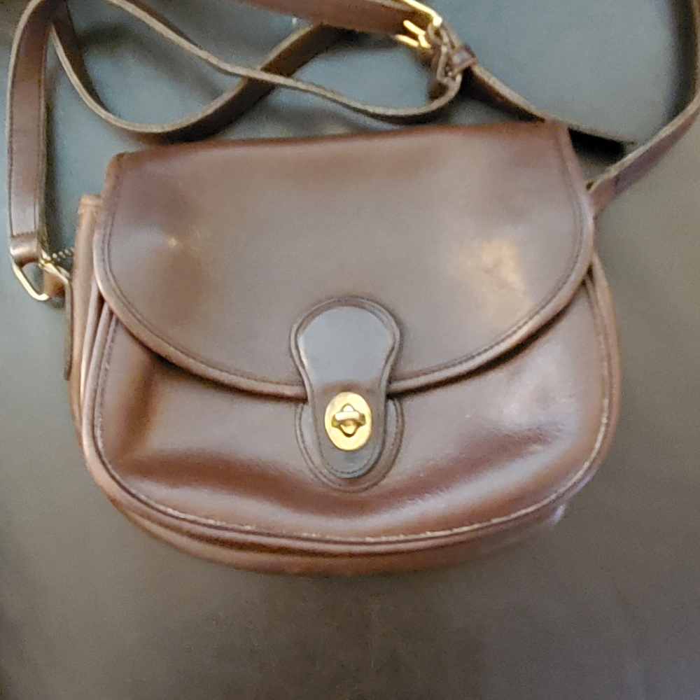 Vintage Coach leather crossbody handbag